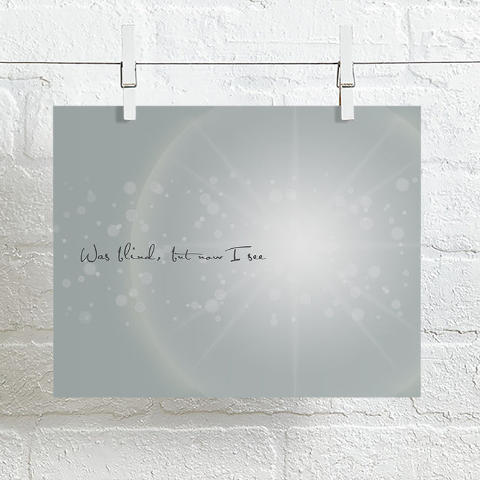 Amazing Grace song lyric wall art