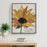 modern sunflower art