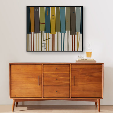 mid-century modern wall art