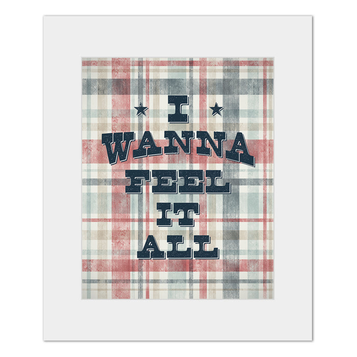 Burn Burn Burn | Zach Bryan - vintage Americana song lyric wall art