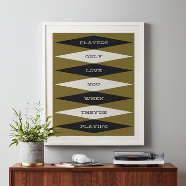 mid-century modern music wall art