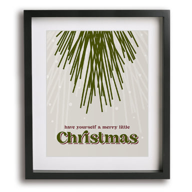 Have Yourself A Merry Little Christmas song lyric wall art