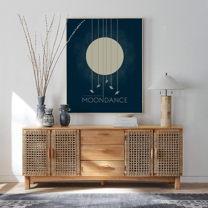 Moondance | Van Morrison song lyric wall art music poster