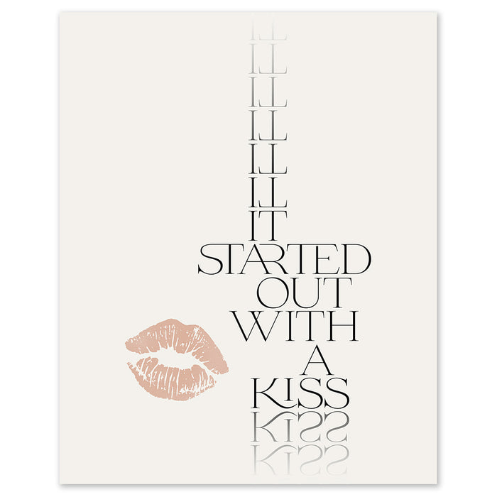 Mr. Brightside | The Killers song lyric wall art music poster