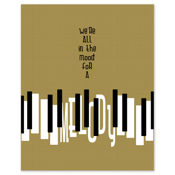 Piano Man | Billy Joel song lyric wall art music poster