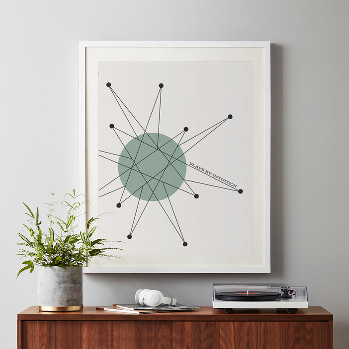 mid-century modern starburst art