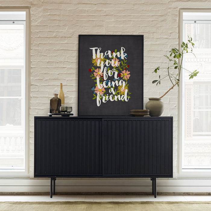 thank you for being a friend wall art