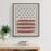 Tourniquet | Zach Bryan - vintage stars and stripes song lyric wall art