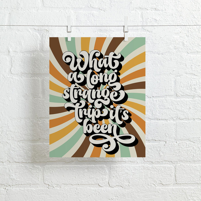 Truckin' | Grateful Dead - retro decor song lyric art print