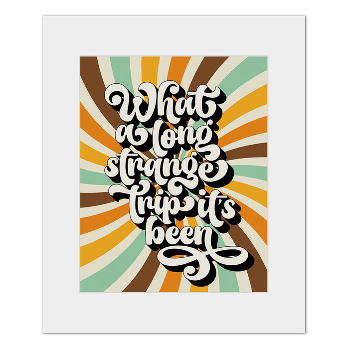 Truckin' | Grateful Dead - retro decor song lyric art print