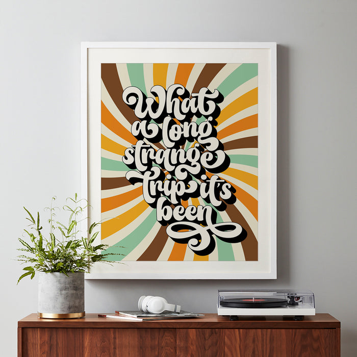 Truckin' | Grateful Dead - retro decor song lyric art print