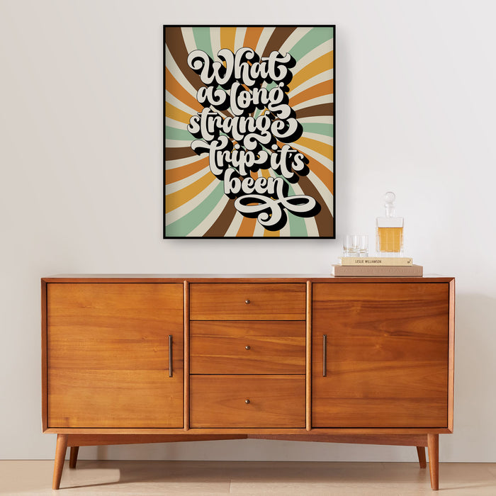 Truckin' | Grateful Dead - retro decor song lyric art print