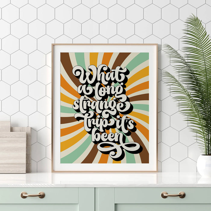 Truckin' | Grateful Dead - retro decor song lyric art print