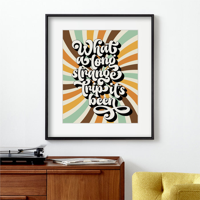 Truckin' | Grateful Dead - retro decor song lyric art print