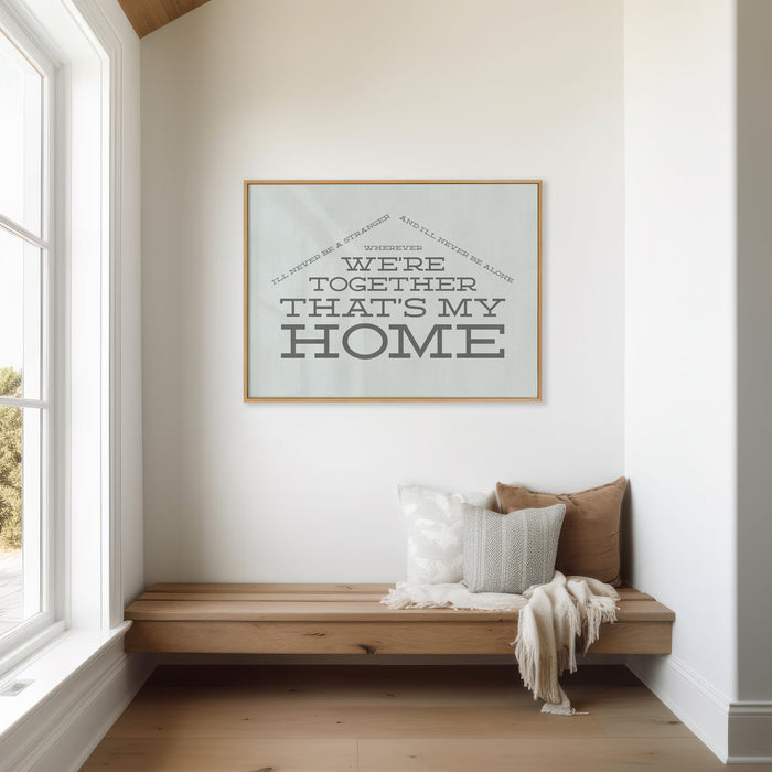 You're My Home | Billy Joel song lyric art print by Lyrical Artworks